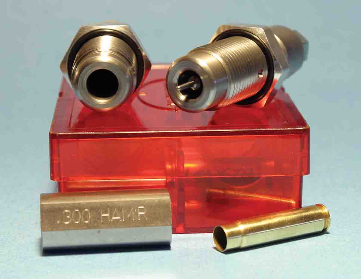 Lee Precision dies produced very straight ammunition and the box includes a length/headspace gauge for resized cases to ensure they will chamber easily.